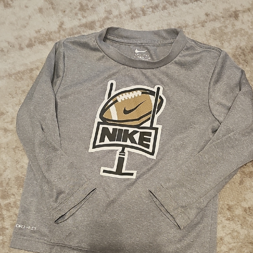 Nike Kids Gray Long Sleeve Shirt
